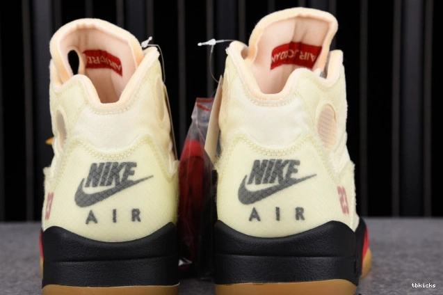 Rep TBK DH8565-100 OFF-WHITE Sail Jordan Retro 5 0720
